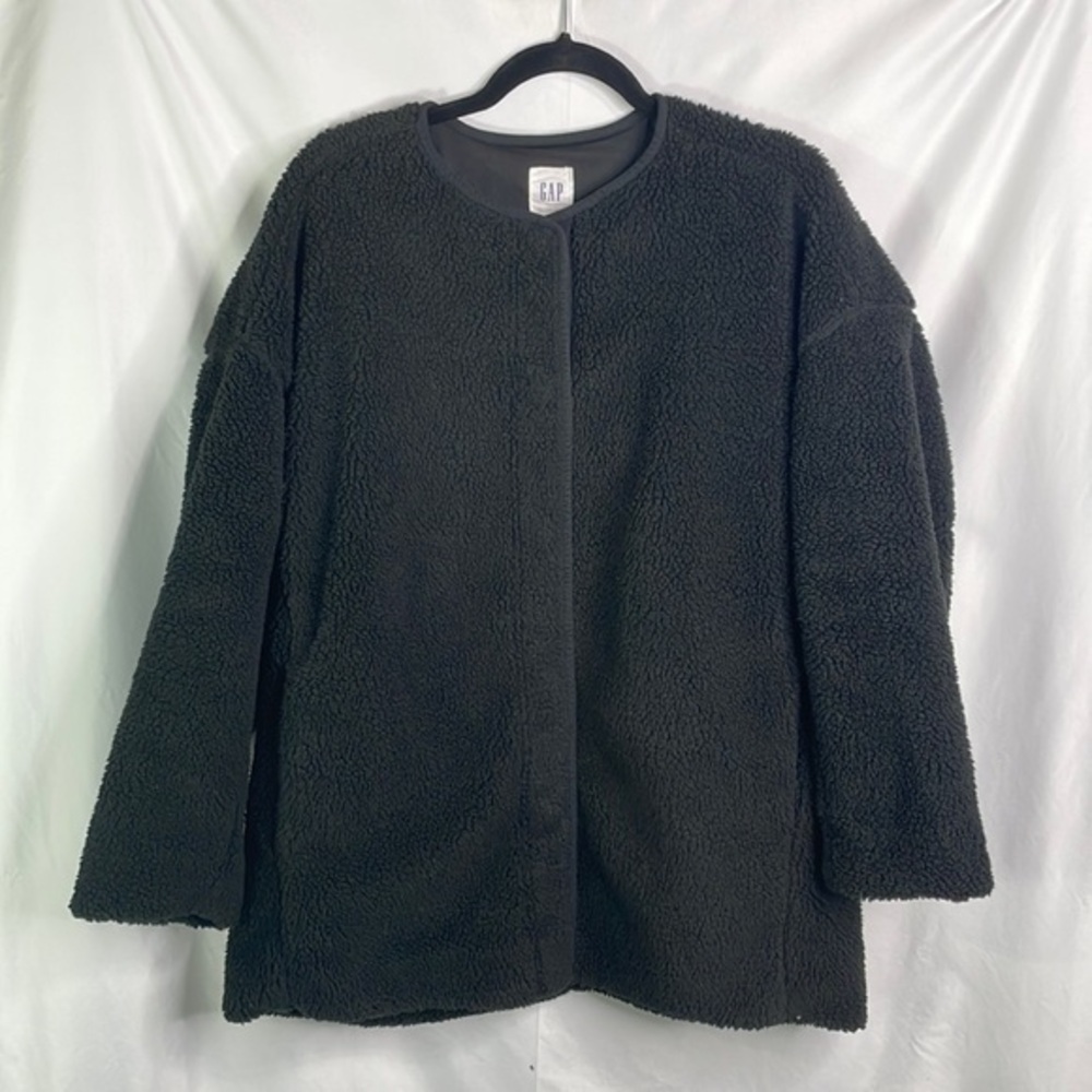Gap black teddy bear jacket coat: